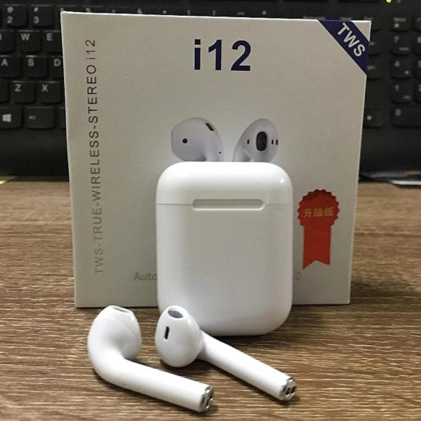 i12 TWS Bluetooth 5.0 Kablosuz Kulaklık Dokunmatik Siri Destekli - 3