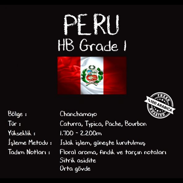 CAFFÈ KRUTA Peru HB Gr.1 Yöresel Nitelikli Kahve (250 Gr.) - 2