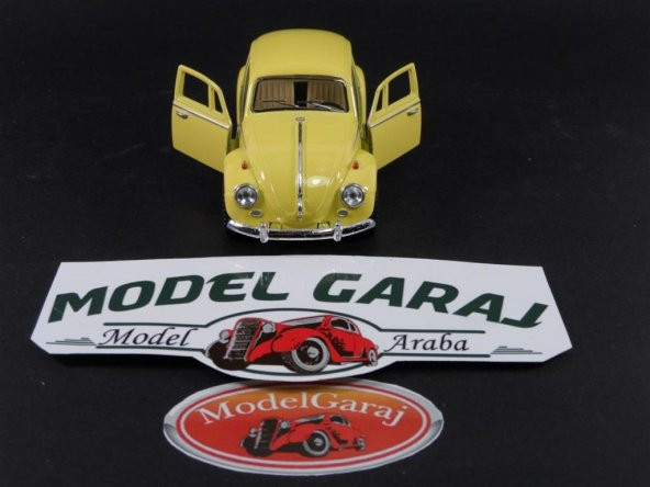 1967 VW BEETLE SARI 1:32 ÖLÇEK*KİNSMART METAL*MODELGARAJ - 2
