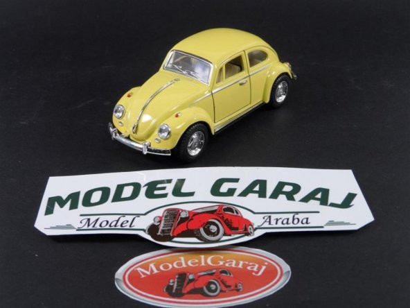 1967 VW BEETLE SARI 1:32 ÖLÇEK*KİNSMART METAL*MODELGARAJ - 3