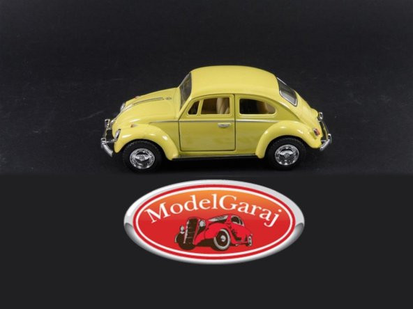 1967 VW BEETLE SARI 1:32 ÖLÇEK*KİNSMART METAL*MODELGARAJ - 4
