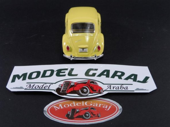 1967 VW BEETLE SARI 1:32 ÖLÇEK*KİNSMART METAL*MODELGARAJ - 6