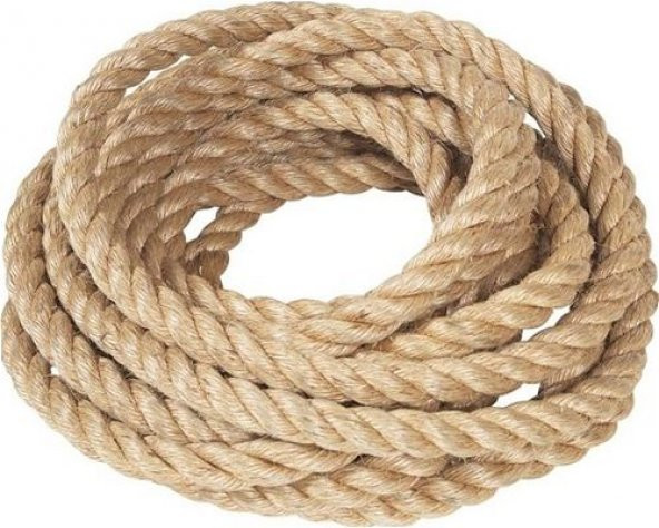 6MM 1.KALİTE Jüt Halat Kendir Urgan Halat İP Dekoratif - 7