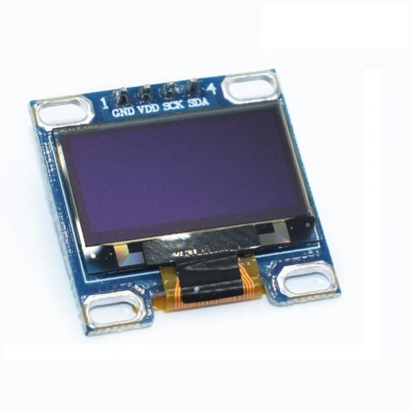 128x64 OLED Ekran LCD 0.96 I2C Arduino Raspberry PI Sarı Mavi - Resim 2