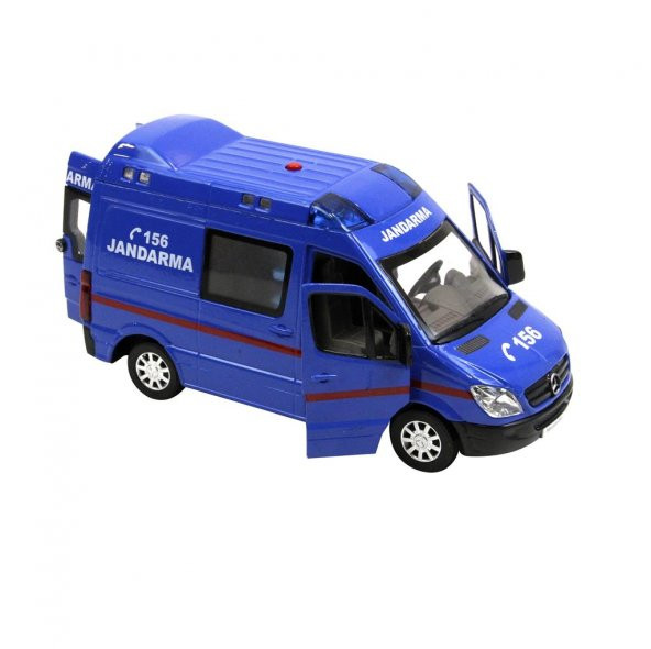 MERCEDES SPRİNTER JANDARMA-SESLİ-IŞIKLI * 1:32 ÖLÇEK * VARDEM * M - 3