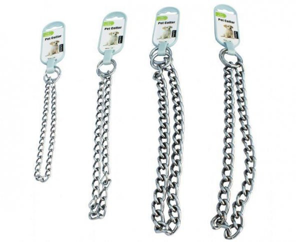 Nunbell Boğma Zincir Köpek Boyun Tasması 3,5 mm x 65 cm - 2