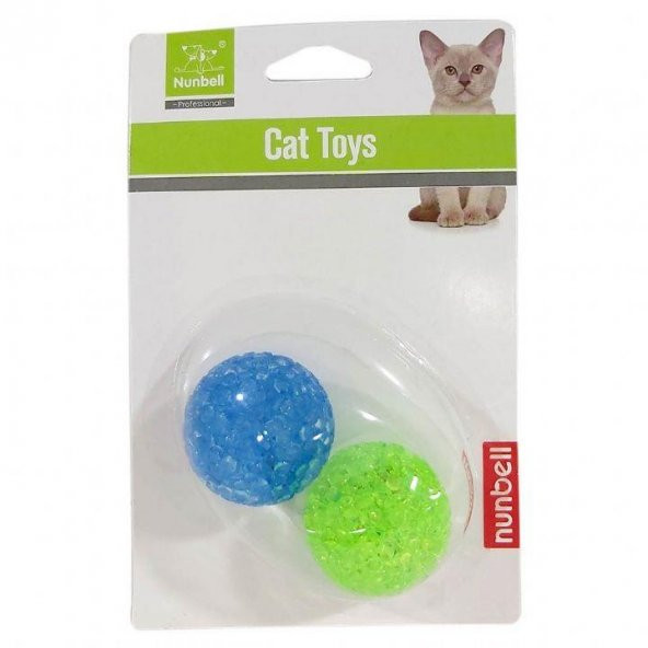 Nunbell Kedi Oyuncak İkili Sesli Top - 2