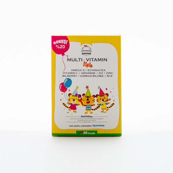 NatVitDay Multi Vitamin Kids 36 Pastil - 2