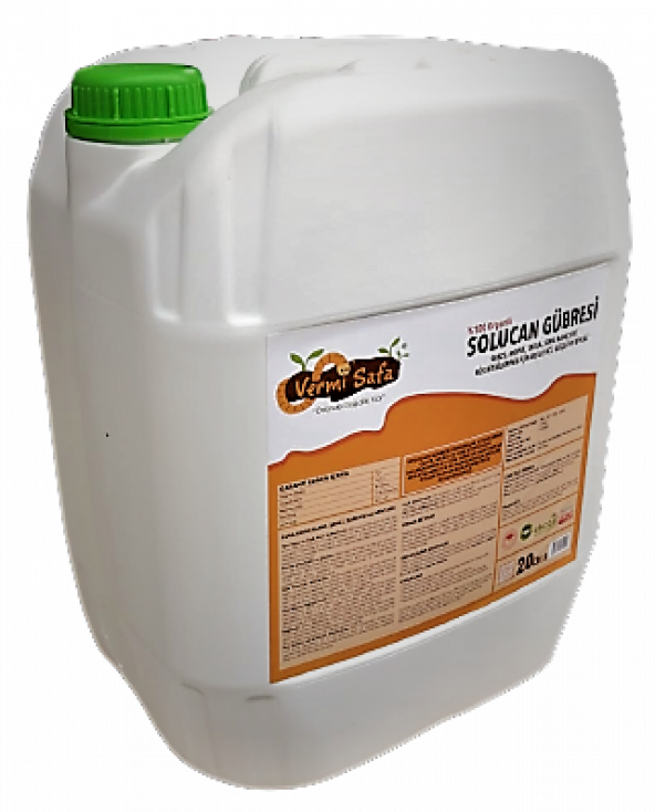Vermisafa Organik Doğal Konsantre Sıvı Solucan Gübresi 20 L - 5