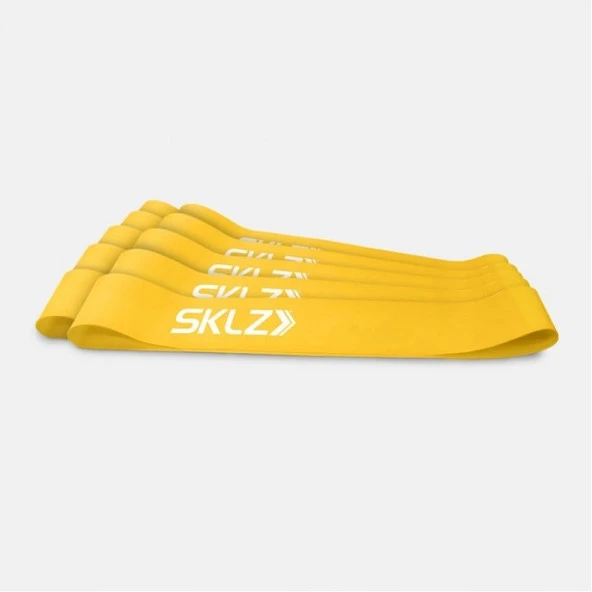 SKLZ Sarı 10'lu Paket Mini Direnç Bandı APD-MBYLW-000 - 5