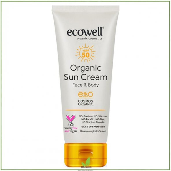 Ecowell Organik Güneş Kremi Spf 50 - 110 gr