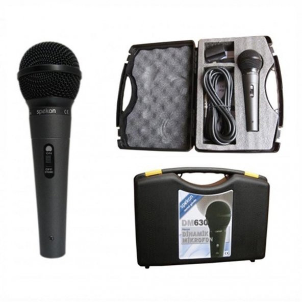 Spekon DM-630 Kablolu Dinamik El Mikrofonu - Cami Mikrofonu - Resim 2