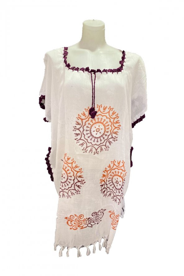 ViaHome Buldan Bezi Bambu Pareo Plaj Elbisesi For Beach-Goers 5