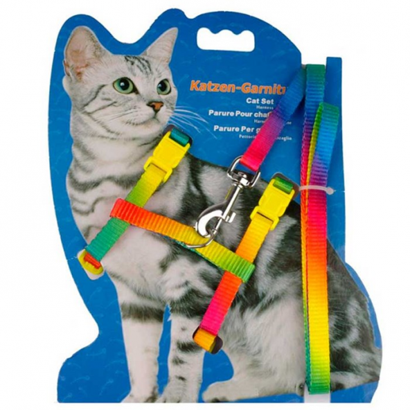 Katzen Kedi Göğüs Tasması Ve Gezdirme Seti - 5