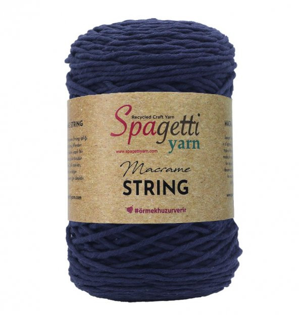 2mm 250g Lacivert Makrome Tarama İpi - 2