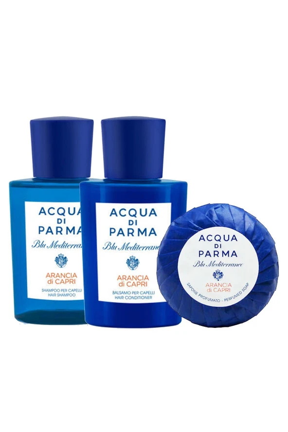 Acqua di Parma Blu Mediterraneo 3lü Saç ve Vücut Bakım Seti 2x75 ml + 50gr