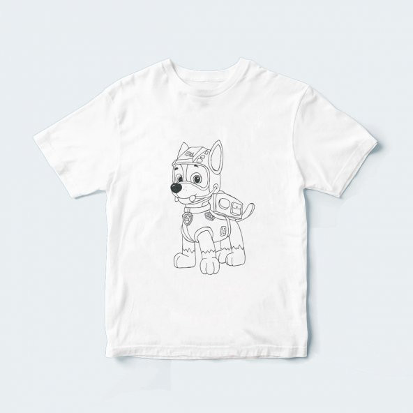 Coutoo Fbi Köpek Temalı Boyanabilir Renksiz Tişört