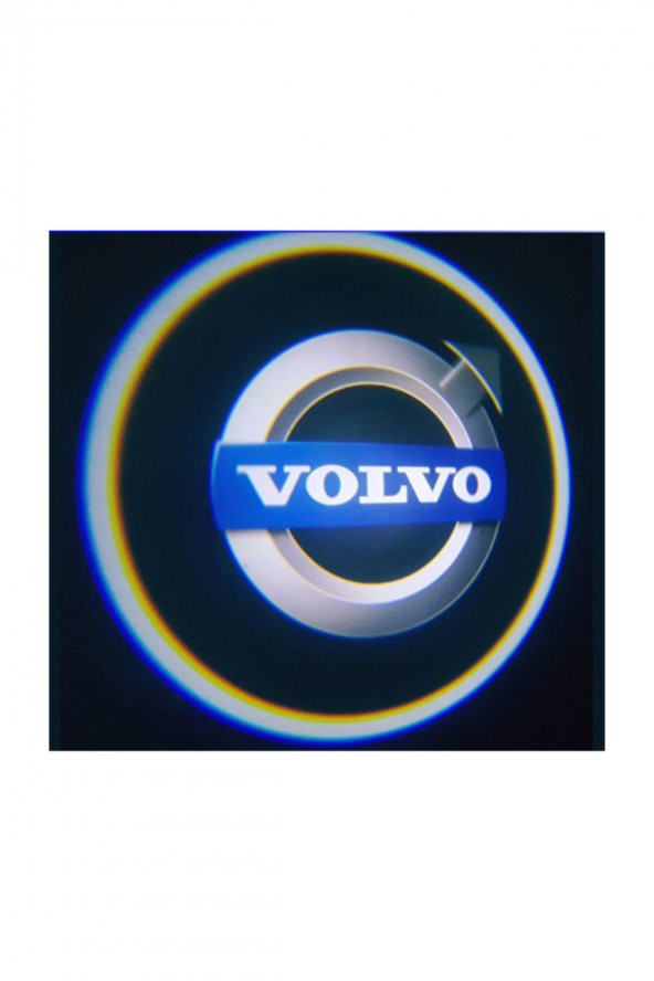 Volvo  Pilli Yapıştırmalı Kapı Altı Led Logo Aydınlatma Mesafe Sensörlü