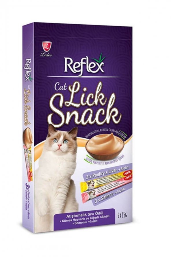 Reflex Lick Snack Sıvı Atıştırmalık 15gr x 6 Adet