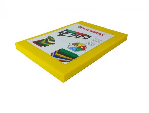 Türkay Polietilen Kesme Tahtası Sarı 60x40x2cm