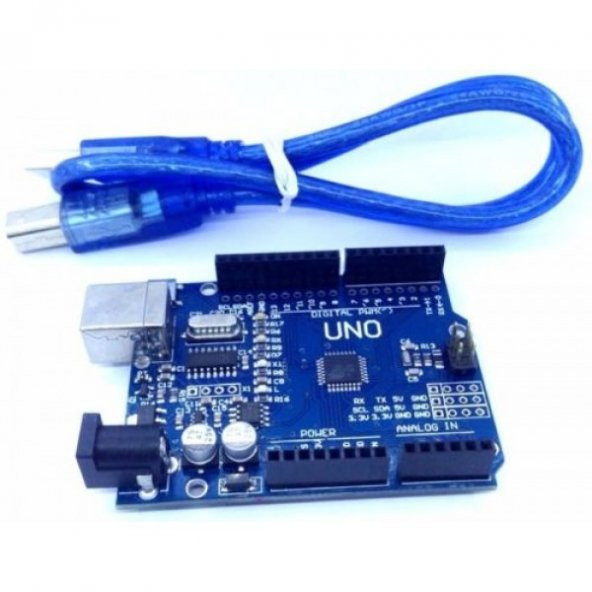 AR-113 Arduino UNO R3 Klon (USB Chip CH340) R3 SMD + Kablo
