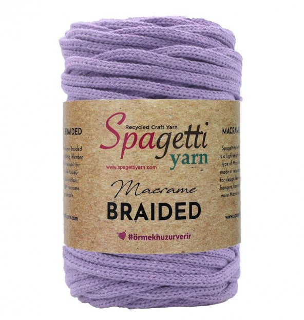 4mm Lila Makrome ipi Örgülü