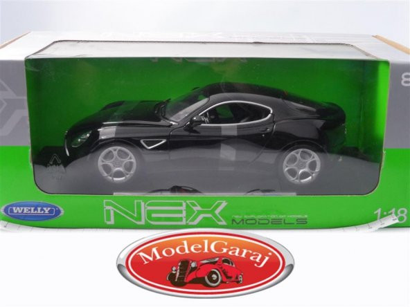 1:18 WELLY ALFA ROMEO 8C COMPETİZİONE SİYAH - 5