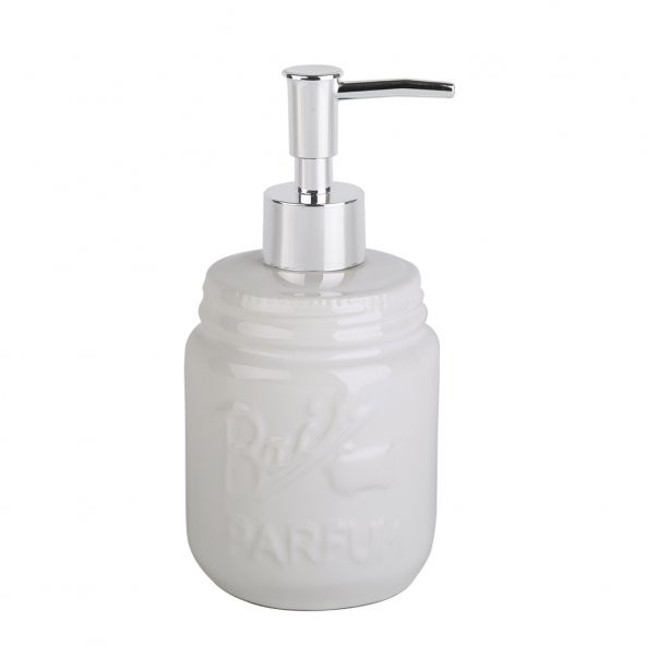 17G132-1C	BATH Yazılı Beyaz Sıvı Sabunluk