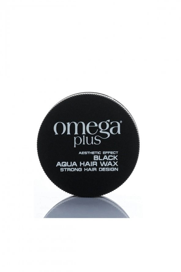 Omega Plus Black Aqua Hair Wax 4 Strong 150 ml