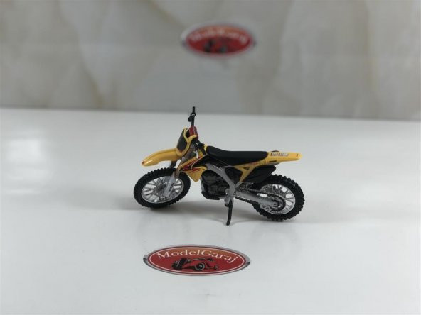 SUZUKİ RM-Z 450 SARI*1:18 ÖLÇEK*BURAGO*MODELGARAJ - 2