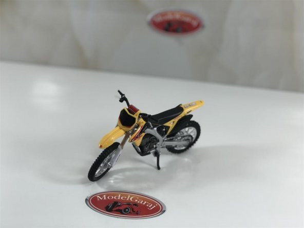 SUZUKİ RM-Z 450 SARI*1:18 ÖLÇEK*BURAGO*MODELGARAJ - 8
