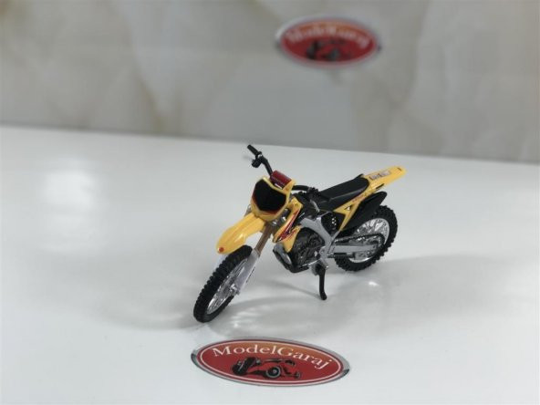 SUZUKİ RM-Z 450 SARI*1:18 ÖLÇEK*BURAGO*MODELGARAJ - 10