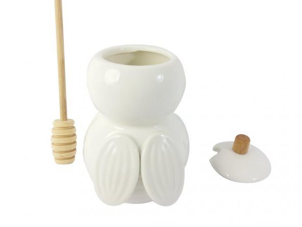 İLHANER BAMBU PORSELEN BAL KAVANOZU - 2
