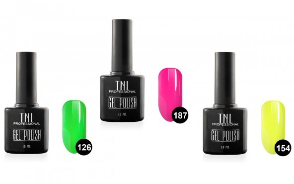 TNL PRO 30 GÜN KALICI OJE  NEON RENK DOLU 3LÜ SET