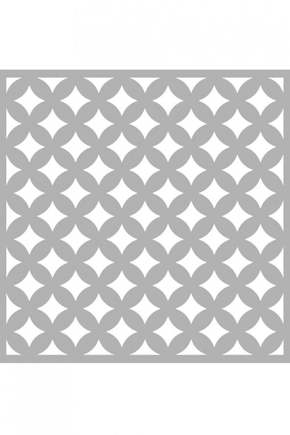 Geometrik Desen-8 Stencil Boyama şablonu 30x30cm, Duvar Stencil, Fayans Stencil, Mobilya Stencil - 2