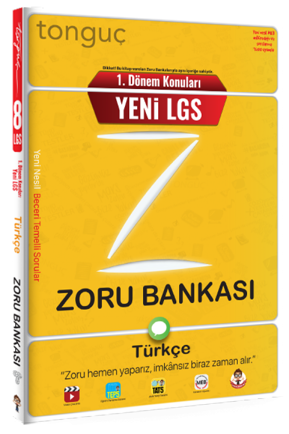 Tonguç Yayınları 1. Dönem Türkçe Zoru Bankası