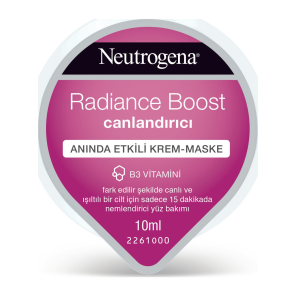 Neutrogena Radiance Boost Hidrojel Krem Maske 10 ml