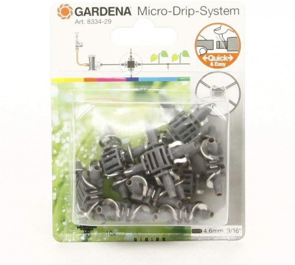 Gardena 8334-20 Damla Sulama Sistemi 4.6 mm 10'lu paket - 2