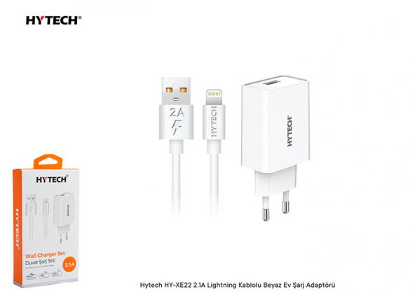 Hytech HY-XE22 2.1A Lightning Kablolu Ev Şarj Adaptörü - 2