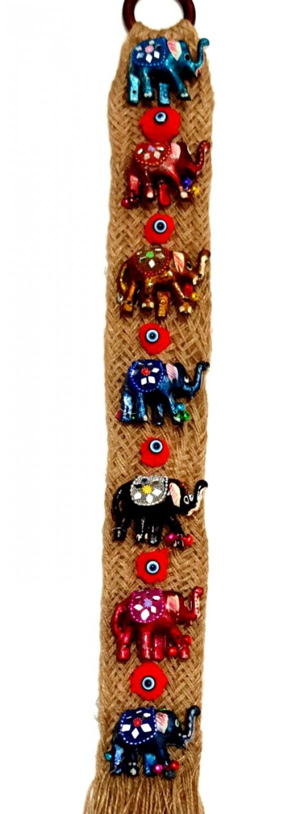 Otantik Yedi Filli Hediyelik Eşya Bereket Filli Nazar Boncuklu Kapı Duvar Bahçe Teras ve Balkon Süsü - Resim 2