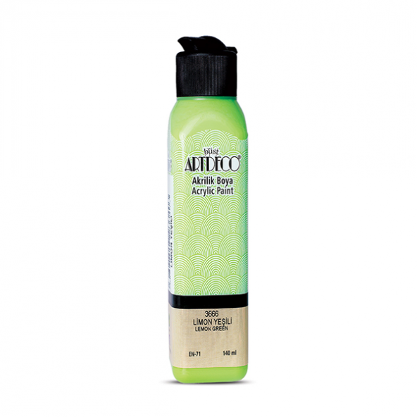 Artdeco Akrilik Boya 140 ML Limon Yeşili 070R-3666 - Resim 2