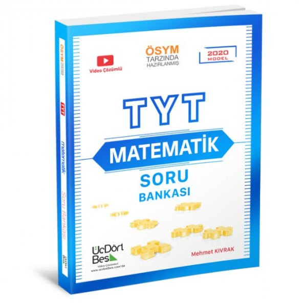 ÜÇ DÖRT BEŞ YAYINLARI - YKS TYT MATEMATİK SORU BANKASI - 1