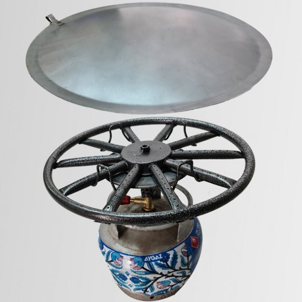 Piknik Tüp Üstü Katmer - Gözleme - Bazlama Ocağı 44 cm Sabit Saçlı - 2