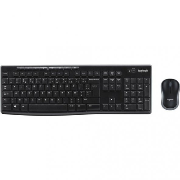 Logitech MK270 Kablosuz Klavye & Mouse Seti-Siyah