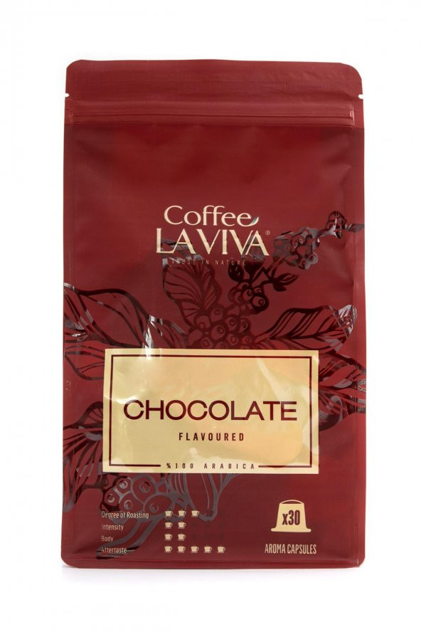 Coffee La Viva Chocolate Çikolata Aromalı Kapsül Kahve Nespresso Uyumlu 30*5,3 Gr.