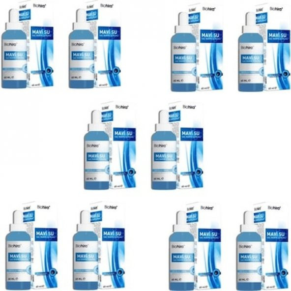 Biohira Mavi Su Saç Bakım Serumu 60 ml x 10 Adet