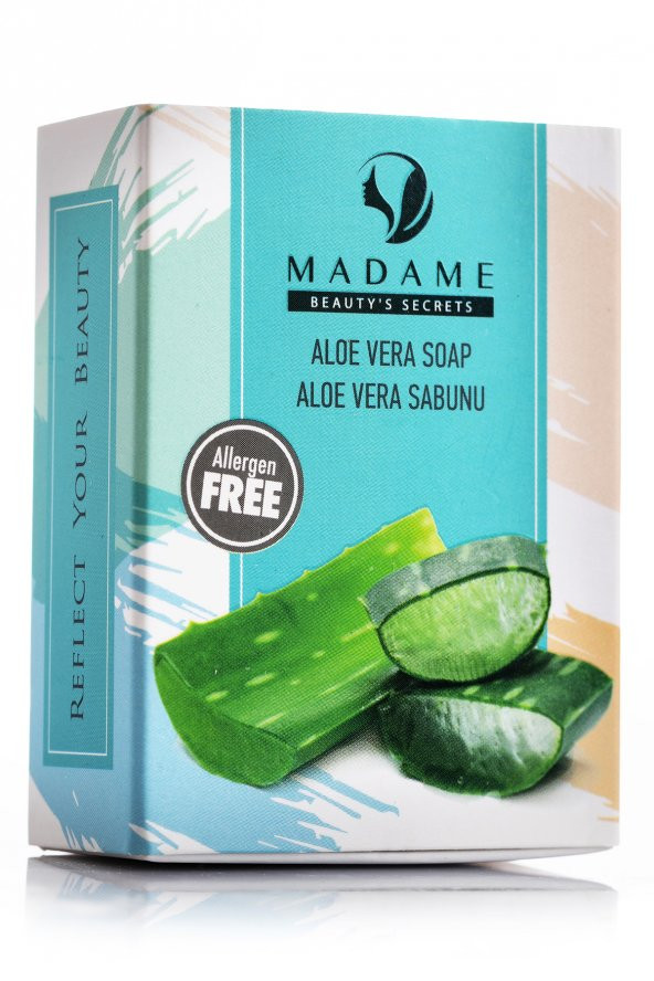 Madame Beauty Doğal Aloe Vera El ve Banyo Sabunu 75 gr (Hediyeli)