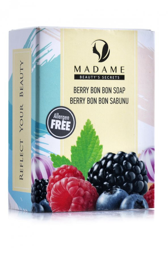 Madame Beauty Doğal Berry Bon Bon El ve Banyo Sabunu 75 gr (Hediyeli)