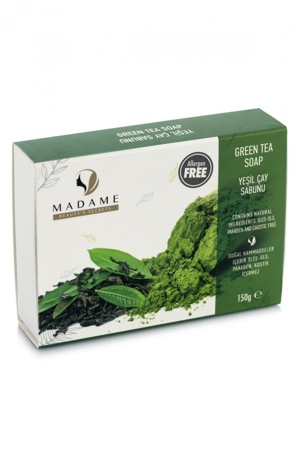 Madame Beauty Doğal Yeşil Çay El ve Banyo Sabunu 150 gr (Hediyeli)