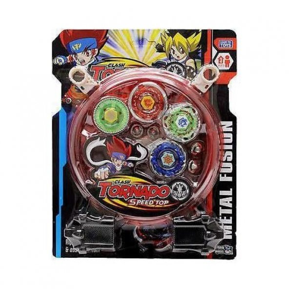 Arenalı 4Lü Topaç Metal Beyblade Oyunu Eğitici Oyuncak Seti - 2